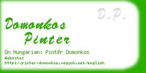 domonkos pinter business card