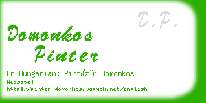 domonkos pinter business card